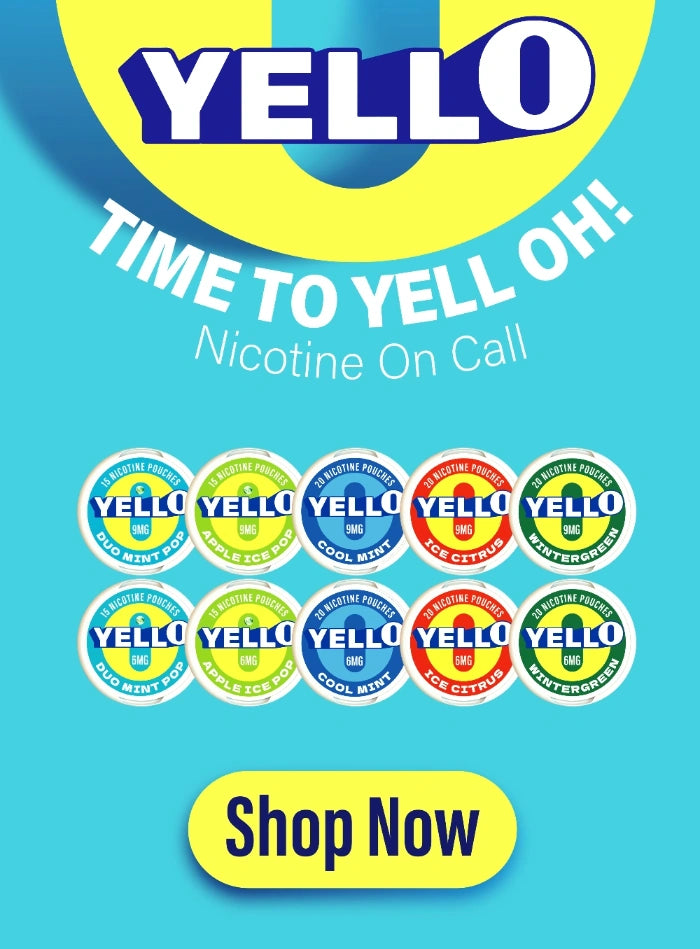 yello nicotine mobile banner | 5 flavor